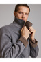 Camel Double-Sided Wool Blend Cashmere Coat 50330217-Vr015 - 4