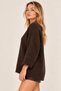 Women's Crew Neck Oversize Knitwear Sweater – Loose Fit Standard Size Soft Textured Casual Stylish Sweater - 2