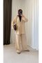 Waffle Tie-Dye Kimono Set - Hpm -Beige - 2