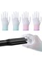 Yelajoy 24 Pairs Nylon Quilting Gloves for Free Motion Sewing,Lightweight Grip Gloves for Machine Quilting,White