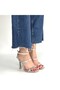 Umira Silver Patent Leather Heeled Ankle Boots, Pack of Belt - 4