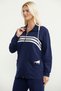 Full Zip Tunic Tracksuit Set - Navy Blue - 2