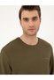 Dark Khaki Regular Fit Crew Neck Sweatshirt 50279552-Vr111 - 2