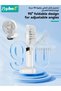 Portable Handheld Turbo Fan, USB Rechargeable Personal Fans, Mini Pocket Fans with LED Display＆Phone Stand, Foldable Personal Fan for Travel, Outdoor, Camping, Beach, Makeup - 4