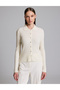 Ecru Slim Fit Knitwear Cardigan 50331399-Vr019