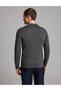Anthracite Melange Slim Fit Buttoned Polo Collar Basic Knitwear Sweater 50333894-Vr081 - 5