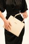 Women's Asm355 Cream Shoulder & Hand Bag - 3
