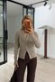 Buttoned Mink Hair Knitted Cardigan