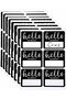 Self-Adhesive Name Label Stickers,Hello My Name Is Tags for School and Office,Black,119 Pieces