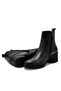 Genuine Leather Women's Heeled Boots Black 25021503K - 4