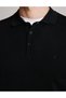 Black Slim Fit Buttoned Polo Collar Basic Knitwear Sweater 50331477-Vr046 - 6