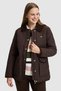 Women's Dark Brown Coat 50326197-Vr084 - 3