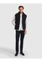 Black Thin Quilted Hooded Coat Vest 50279329-Vr046 - 4