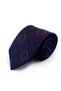 Navy Blue Red Motif Tie Prm153 - 6