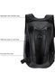 Motorcycle Hard Shell Tank Bag, Waterproof Carbon Fiber Design Riding Backpack with Reflective Strip, Helmet Storage Travel Bag for Motorcycle, Scooter & Outdoor Travel, Black - 6