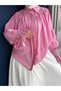 Shirt with Ruffled Sleeves - 526 - Pink - 3
