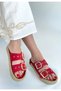 İces Red Nubuck Slippers - 2