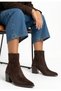 Vaka Brown Suede Heeled Boots