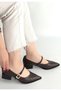Galye Brown Leather Heeled Shoes