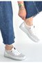 Otja White Genuine Leather Laser Lace-Up Sports Shoes - 2