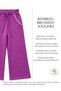 Bamboo Fabric Thin Shredded Purple Winter Girls' Sweatpants - 5
