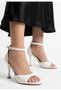 Lisu White Patent Leather Heeled Shoes - 3