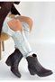 Akver Bitter Brown Leather Heeled Boots - 3