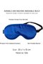 Silk Eye Mask, Smooth Light-Blocking Travel Sleep Mask with Adjustable Elastic Headband, Cushioned Comfort & Premium Gift Box, Dark Blue - 6
