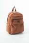 Soft Touch Premium Gummy Fabric, Women's Backpack - Tan Model: (D&L-14-19E) - 4