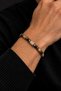 Men's Wood Jasper Hematite and Onyx Necklace Bracelet Set with Original Natural Stone - 7