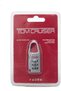 3-Digit Combination Padlock, Keyless Metal Travel Lock with Spring-Loaded Snap Shackle for Luggage Zippers, Backpacks & Lockers, Silver - 6