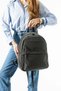 Soft Touch Premium Gummy Fabric, Women's Backpack - Gray Model: (D&L-14-19E) - 2