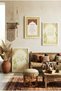Allah and Muhammad Worded Ayetel Kursi Written Triple Wooden Table White Wooden Framed Home and Business Table