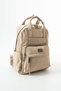 Soft Touch Premium Gummy Fabric, Women's Backpack - Beige Model: (D&L-14-19F) - 4