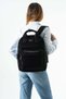 Soft Touch Premium Gummy Fabric, Women's Backpack - Black Model: (D&L-14-19B)