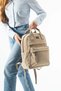 Soft Touch Premium Gummy Fabric, Women's Backpack - Beige Model: (D&L-14-19B) - 2