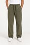 Men's Regenerated Fabric Baggy Khaki Sweatpants with Side Pockets