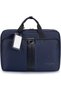 Business Laptop Bag for 15.6-Inch Laptop, Waterproof Polyester & Microfiber Leather Office Bag with Padded Compartment, Front/Back Zip Pockets, Trolley Strap, 2-Year