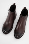 Jimmy Women's Genuine Leather Stitched Detailed Two-Zipper Heeled Boots B4770 - 5