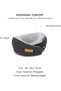 Roll-Up Memory Foam Travel Neck Pillow, Compact U-Shaped Cervical Support Pillow with Snap Closure, Breathable Knit Cover & Removable Washable Shell, Dark Grey - 5