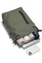 Matt PU Laptop Backpack for 15.6-Inch Laptop, PU & 600D Polyester Work Backpack with Front & Back Vertical Zip Pockets, Organizer Panel - 7
