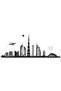 - Dubai Skyline Wall Vinyl Decal Sticker, Burj Khalifa, Home/Office Decor (Medium (124 cm x 50 cm))