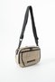 Soft Touch Premium Gummy Fabric, Women's Shoulder Bag - Beige Model: (D&L-14-20E) - 3