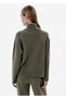 Rib Knit Roll-Neck Green Oversized Cashmere Knitwear - 5