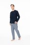 Men's Dark Blue Pajama Set 50318611-Vr014 18987 - 3