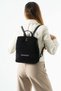 Soft Touch Premium Gummy Fabric, Women's Backpack - Black Model: (D&L-14-20C)