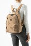 Soft Touch Premium Gummy Fabric, Women's Backpack - Brown Model: (D&L-14-19C)