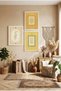 Ayetel Kursi and Surah Fatiha Written Triple Wooden Table - White Wooden Framed Home and Business Table - 2