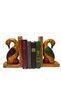 Wooden Book Holder Set of 2 with Duck Figures Handmade Decorative Book Support Bali Decoration - 5