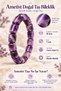 Women's Natural Stone Bracelet Cylinder Model Amethyst Natural Stone Bracelet